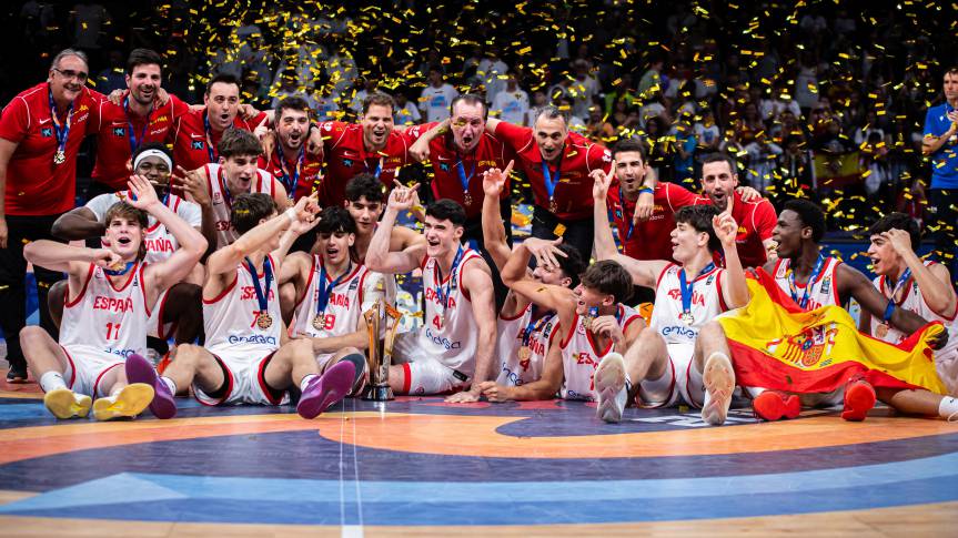 Álex Blanco, campeón del EuroBasket U18M; Piath Gabriel, bronce en el Afrobasket Women