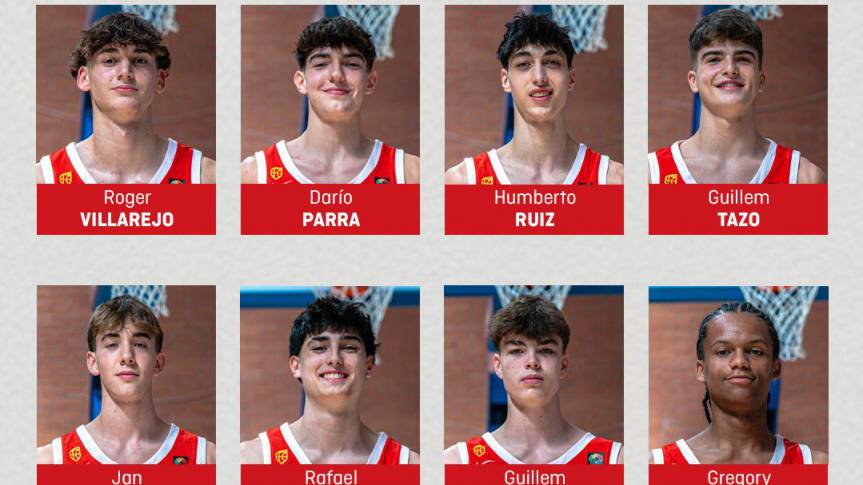 Tazo, Villarejo, Nolan y Sousa estarán en el Eurobasket U16M