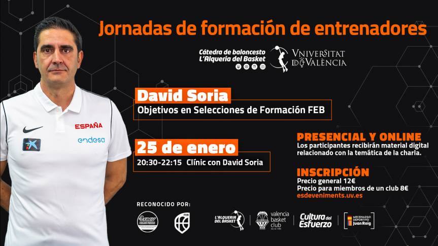 David Soria protagonitza la pròxima jornada de formació d'entrenadors