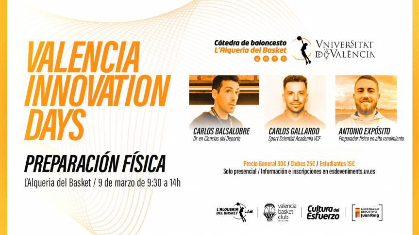 Llega un nuevo ‘Valencia Innovation Day’ sobre Preparación Física