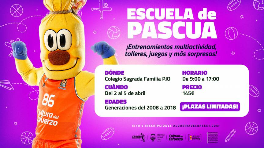 Valencia Basket launches the II Patronato Easter School