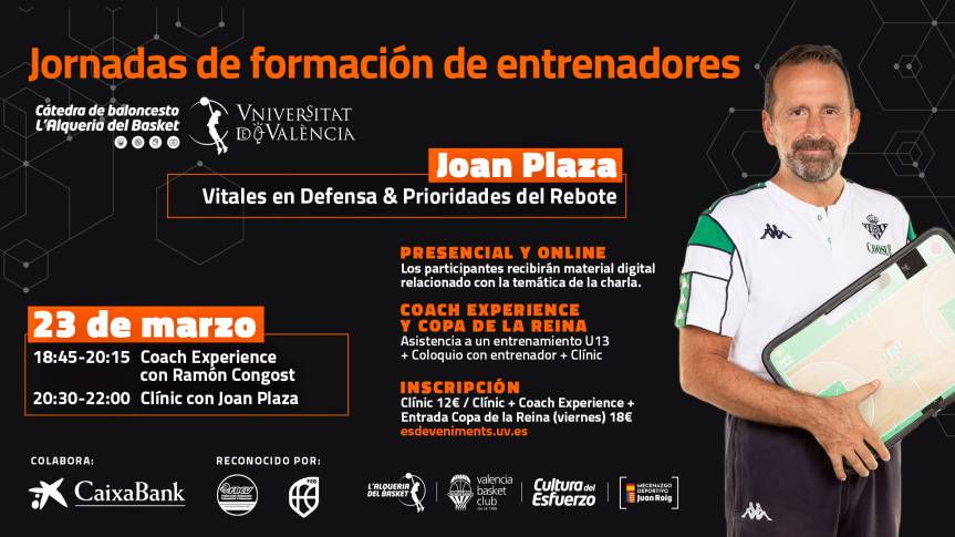 Joan Plaza will lead the next training day for coaches