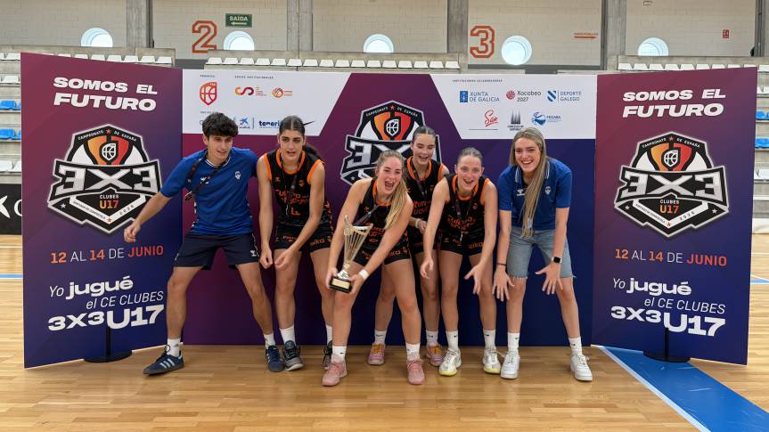 L’equip júnior 3x3 femení de Valencia Basket, subcampió d’Espanya U17