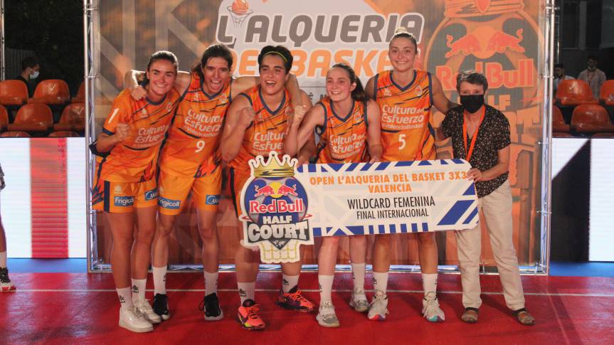 Valencia Basket women's team, champion of the 3x3 tournament in L'Alqueria with Red Bull