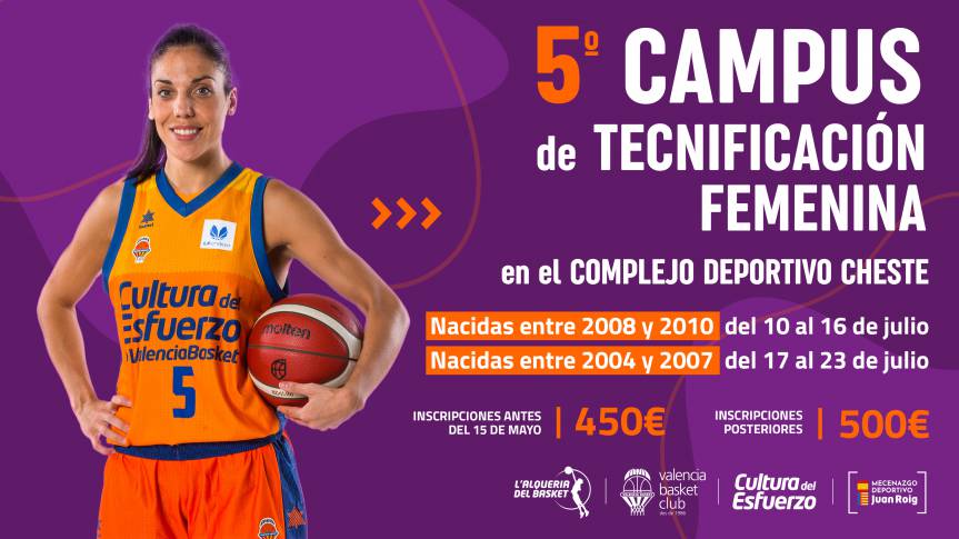 Valencia Basket launches the fifth edition of the Women's Technification Camp