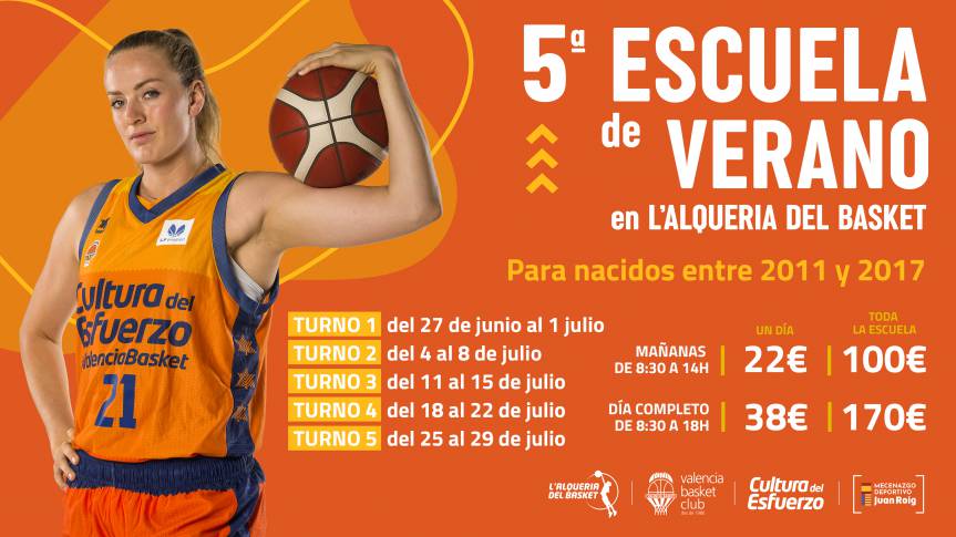 V Summer School in L'Alqueria del Basket is comming