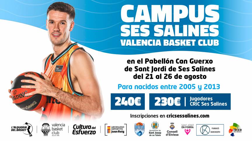 Tercera edició del Campus Ses Salines Valencia Basket a Eivissa