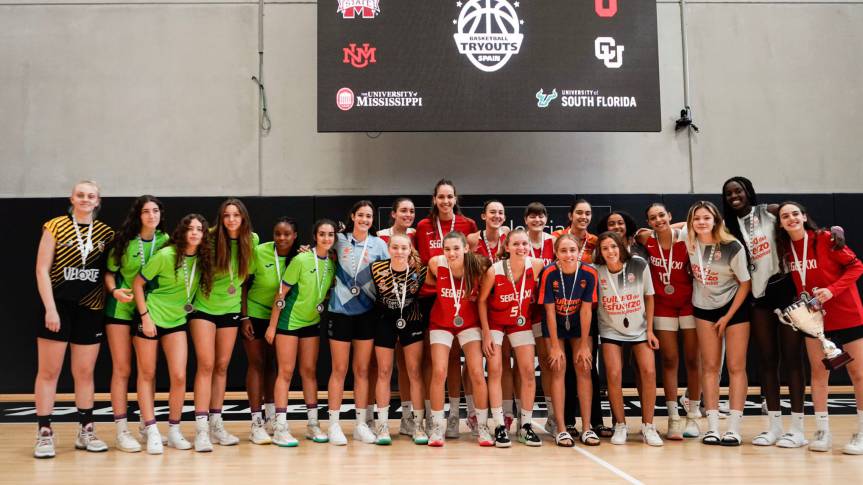 Golden brooch to the 2nd edition of Basketball Tryouts Spain 