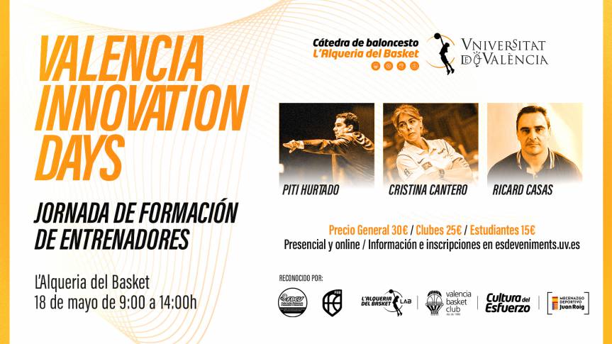 Piti Hurtado, Cristina Cantero i Ricard Casas impartiran en el pròxim ‘València Innovation Day’