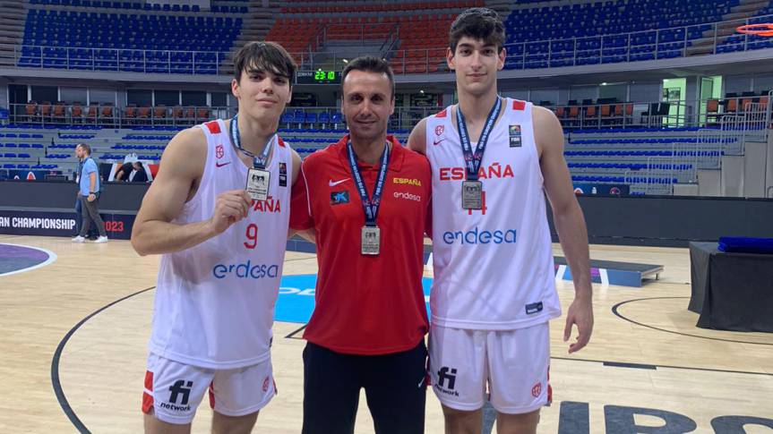 Lucas Marí, David Barberà & Julio Galcerán, silver medal in the U18 European Championship