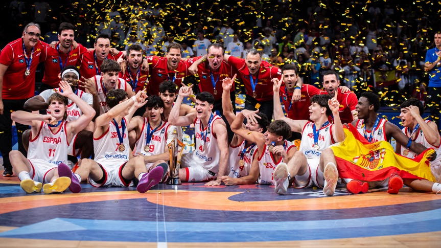 Álex Blanco, campeón del EuroBasket U18M; Piath Gabriel, bronce en el Afrobasket Women