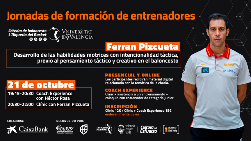Valencia Basket crea “Coach Experience” com a nou valor per a les jornades de formació
