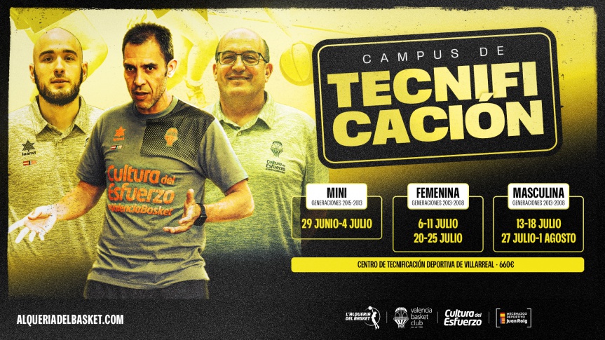 Valencia Basket launches a new edition of its renovated Technification Camps