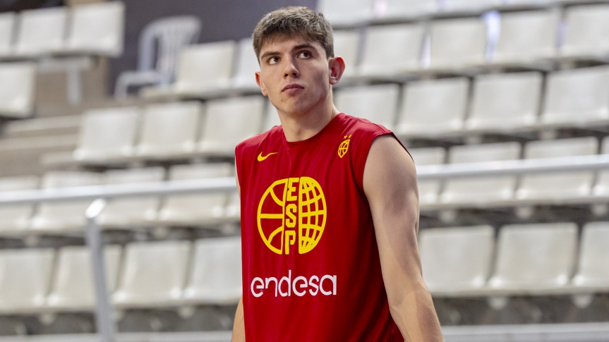 Sergio de Larrea, on the final list of Spain for the U20M Eurobasket