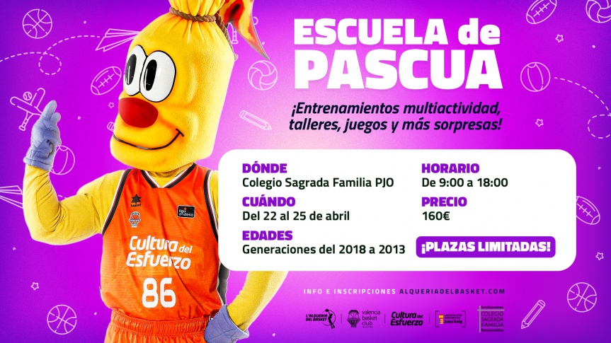 Valencia Basket lanza la III Escuela de Pascua Patronato