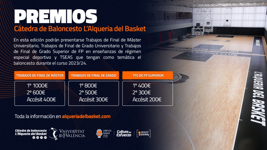 Participa en els V Premis Càtedra de Bàsquet de L’Alqueria