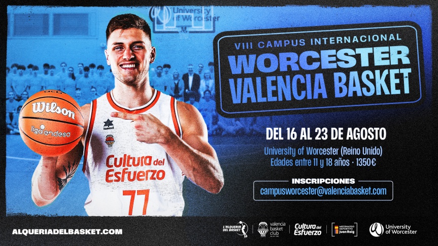 8th edition of the International Camp of Valencia Basket and University of Worcester in the United Kingdom