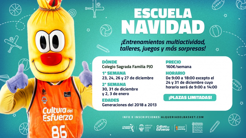 Valencia Basket's Patronato Christmas School returns