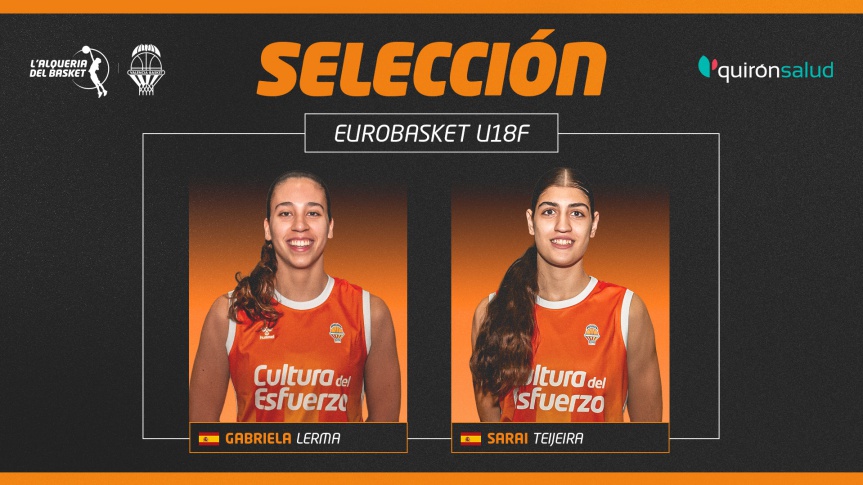 Gabriela Lerma and Sarai Teijeira head to the U18 EuroBasket Women with Spain