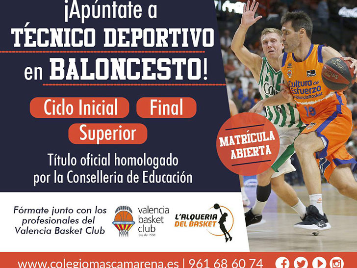 Mas Camarena i Valencia Basket, nova aposta per la formació de tècnics esportius en bàsquet